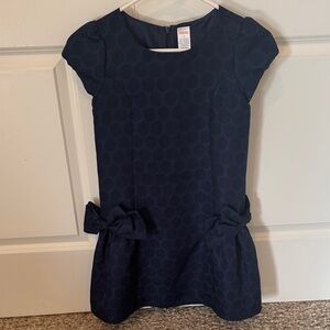 Gymboree Navy Blue Formal Kids Dress with Bows